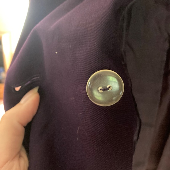 Vintage Talbots Purple Wool Pantsuit Size 12 Pants & Blazer/Jacket set - Picture 12 of 16